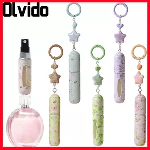 Chai nước hoa OLVIDO, Chai xịt hoa có vòng chìa khóa, Hộp đựng mỹ phẩm chống rò rỉ di động 5ml Du lịch