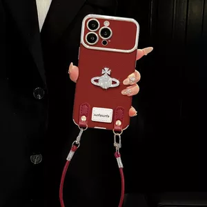 Hàng sẵn có Vỏ điện thoại mèo Retro kt Phong cách da Thích hợp cho vỏ điện thoại iPhone17promax Dây buộc cửa sổ Thích hợp cho iPhone16pro Chống va chạm toàn diện Chống sốc