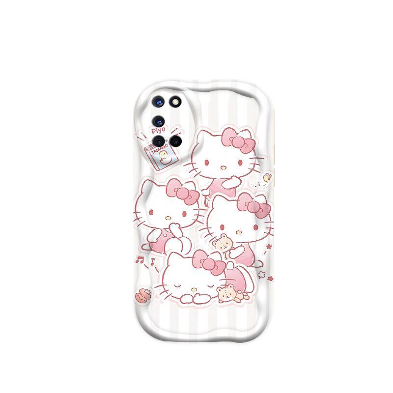Thích hợp cho điện thoại thông minh 3D OPPO A52 A72 A92 Mềm TPU Kitty Cat Vỏ điện thoại chống sốc