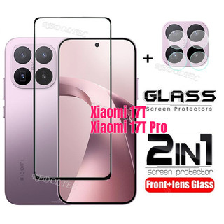 Xiaomi 17T 17TPro Bảo Vệ Màn Hình 2 Trong 1 + Bảo Vệ Ống Kính Full Keo Xiaomi 17T Pro Kính Cường Lực Bảo Vệ Phim Với Camera Bảo Vệ Flim