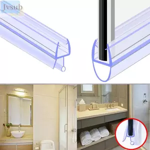 JVSUB Vách Ngăn Nước Cao Su Hữu Ích Màn Hình Tắm Phần Cứng Phòng Tắm Cửa Kính Weatherstrip