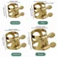 Dây buộc Saxophone MCODECOVED, Chất liệu đồng thau vít có thể điều chỉnh Kẹp đầu Saxophone, Kẹp ống ngậm Vít đôi buộc được đánh bóng rỗng Cắt dây buộc bằng đồng thau Tenor Saxophone