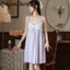 Nữ Đệm Gợi Cảm Sling Váy Ngủ Nữ Thường Ngày Homewear Váy Trắng Đồ Ngủ