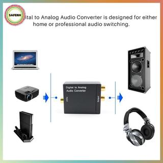 Bộ chuyển đổi âm thanh kỹ thuật số sang Analog đồng trục quang học SAFENH RCA L / R 3.5mm VN