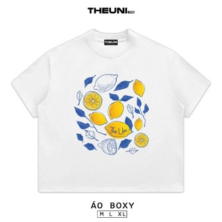 {HOẢ TỐC} Áo Thun Trắng Boxy Mùa Hè Trái Cây Nhiệt Đới 3 100% Cotton 250gsm Năng Động Trẻ Trung [BST HÈ 2025]