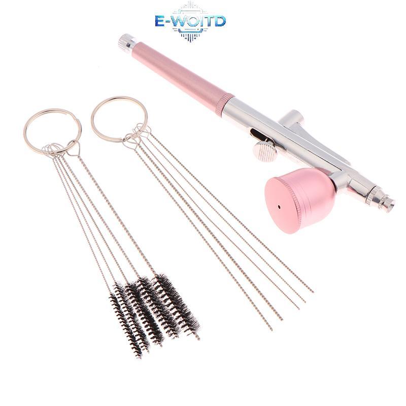 E-WOITD Di Động Đơn Hành Động Airbrush 0.3Mm Vòi Phun Airbrush Bút Cho Mô Hình Bánh Móng Tay Xe Tranh Làm Đẹp Phun E-WOITD