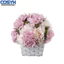 <cosyh>Artificial Peony Bouquet Compact Size Bouquet Easy Placement Mimics Real Flowers
