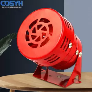 <cosyh>Industrial Red Alarm Siren with Motor Driven Loud Buzzer for Power Failure Alert