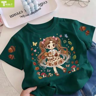 COD✅ (Hồ Chí Minh)Kids T Mall Áo phông tay ngắn In hình hoạt hình Áo Kiểu rộng và ấn tượng Trẻ em thời trang #VN733