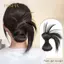 PNPIA- Kẹp Tổng Hợp Loại Nơ Tóc Bun Thanh Lịch Và Tự Nhiên Đầu Shuttleco Đuôi Ngựa Phần Mở Rộng Tóc Cho Nữ