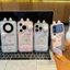 3D DIY Dễ Thương Happy Cặp Đôi Gấu Ốp Lưng Điện Thoại + Gương Đứng Cho iPhone 17 16 15 14 13 12 11 Pro Max 16 15 14 Plus