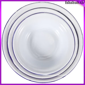 Bát Phục Vụ Vintage Cho Đảng Bộ Đồ Ăn Men Lưu Vực Nấu Ăn 3 Chiếc