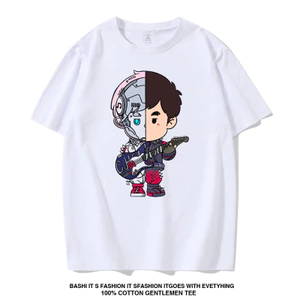 JAY JAY Chou Carnival Buổi hòa nhạc Hàng hóa Áo thun ngắn tay Nam Nữ Cùng phong cách Mặc quần áo Người hâm mộ Cổ vũ Quần áo Hợp thời trang