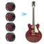 Bộ 4 núm điều chỉnh âm đàn guitar điện CATMALLER88, họa tiết đầu lâu acrylic, màu đen-đỏ/đen-trắng, phụ kiện thay thế