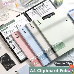 Thư mục kẹp BEABOUT A4, 360° Thư mục tập tin kẹp đôi có thể xoay được, Clipboard chống nước đa chức năng bền bỉ Văn phòng trường học