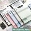 Thư mục kẹp BEABOUT A4, 360° Thư mục tập tin kẹp đôi có thể xoay được, Clipboard chống nước đa chức năng bền bỉ Văn phòng trường học