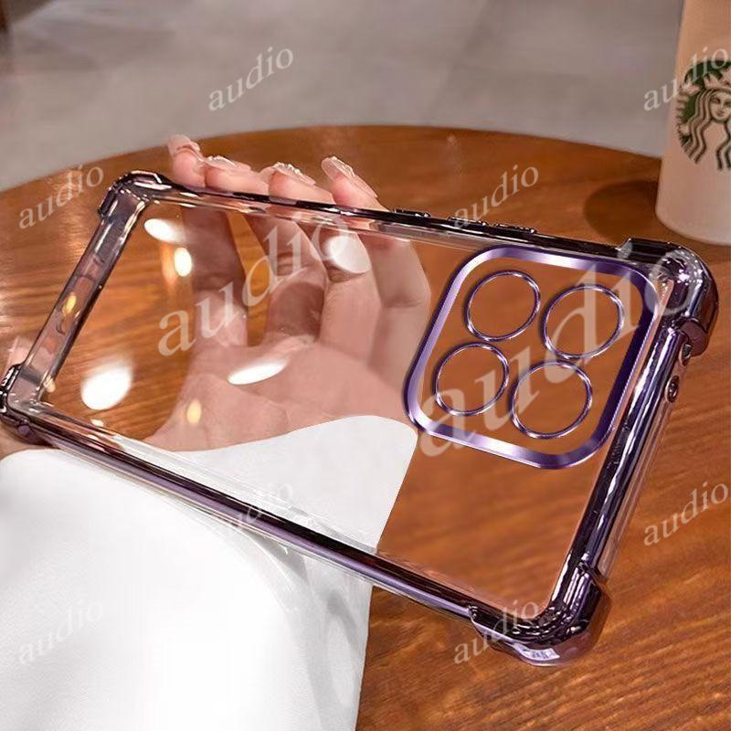 Ốp điện thoại trong suốt mạ bốn góc cho Xiaomi 17T Pro 5G cho Xiaomi 17T Pro 17TPro Xiaomi17T Pro 5G Ốp lưng silicon mềm chống sốc sang trọng cho Xiaomi 17TPro 5G