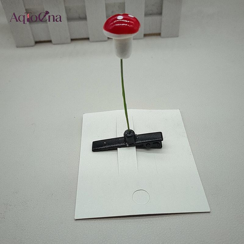AqToCna 5 Chiếc Dễ Thương Cỏ Tóc Ngộ nghĩnh Đậu Mầm Lò Xo Kẹp Dễ Thương Đầu Anh Đào Nấm Phụ Kiện Tóc AqToCna