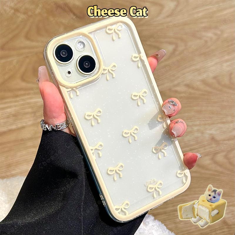 nơ vàng Ốp điện thoại hình nơ đầy màu sắc cho iPhone 6 7 Plus 8 SE 15 14 13 12 11 16 17 Pro Max 17 Air Xs Max XR