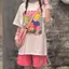 Bộ đồ thể thao mùa hè 150kg Fat mm Salt Series dành cho nữ Plus Size Quần Short ngắn tay Hàn Quốc Bộ đồ hai mảnh dáng rộng thông thường