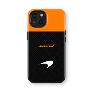 Orange Black McLaren Thích hợp cho iPhone 17ProMax 16Pro 15 11 12 13 14 xs XR 17Air Vỏ bảo vệ hai lớp chống sốc Vỏ điện thoại