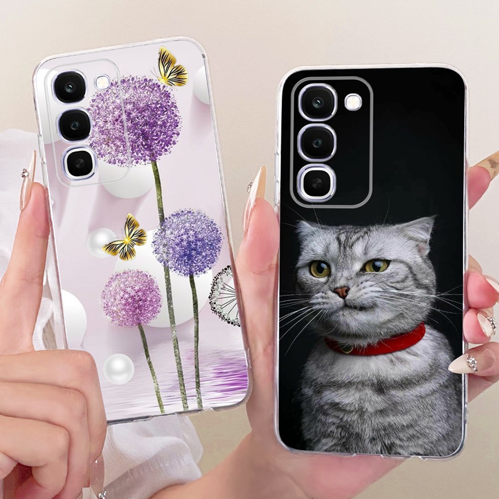 Ốp Điện Thoại Trong Suốt Cho Realme C100 4G Cover Hoạt Hình Dễ Thương Thời Trang Bướm Ngộ nghĩnh Thoáng Mát Sơn Funda