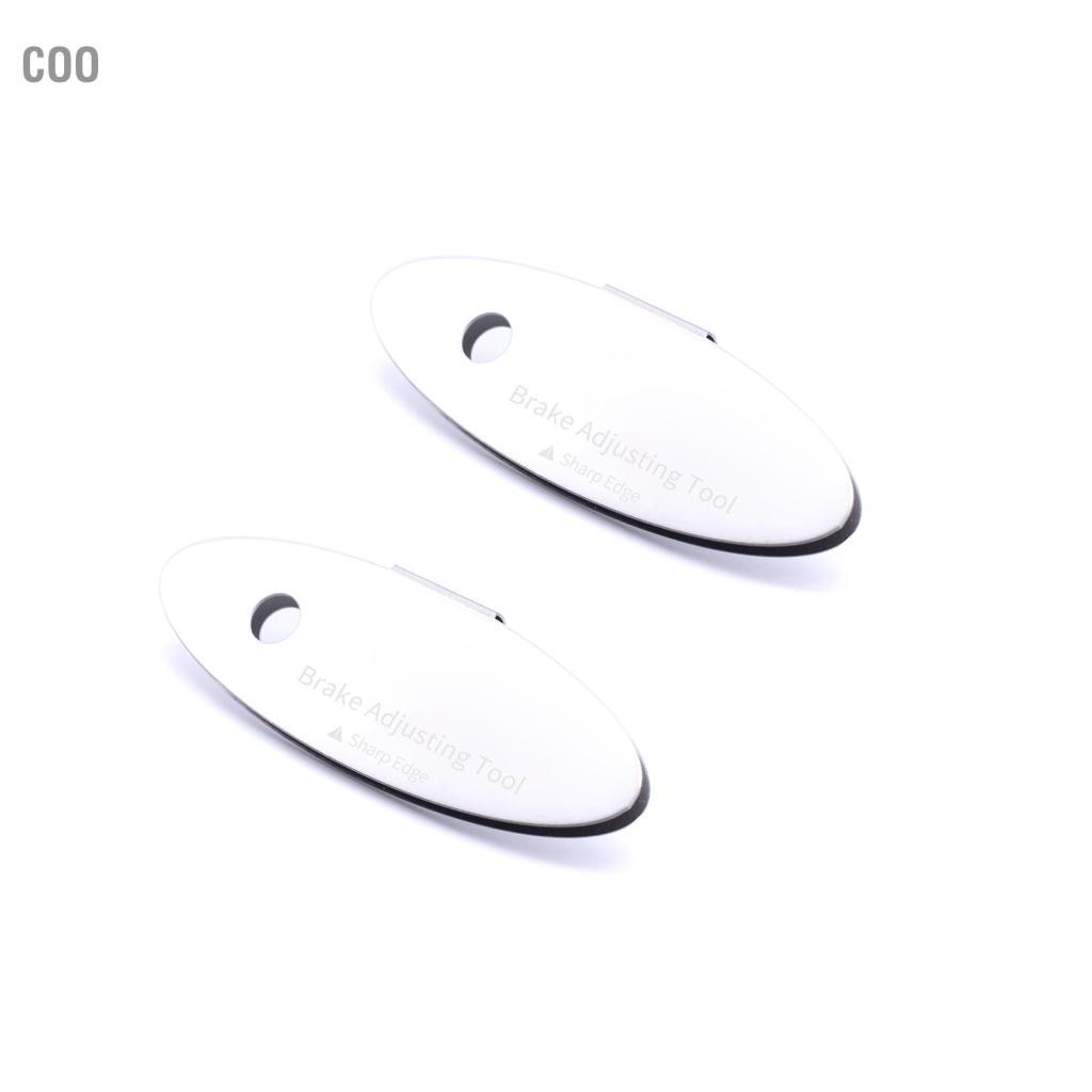 coo AMONIDA Bộ đệm phanh đĩa Bộ công cụ căn chỉnh cánh quạt bền cho xe đạp leo núi Tấm đệm bằng thép không gỉ Điều chỉnh chính xác Phù hợp với nhiều loại xe đạp khác nhau (2 CÁI)