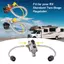 RV cho Bộ điều chỉnh hai tầng Ống propan 1 / 4 NPT, Đầu nối đuôi lợn bằng thép không gỉ 15 Inch- 2 gói
