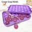 Nho làm khuôn xà phòng thủ công Bộ dụng cụ làm xà phòng DIY bằng silicon Khuôn tinh tế để làm quà tặng xà phòng (Không có xà phòng)