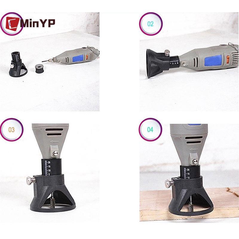 CMinYP Dremel Hướng dẫn cắt đa dụng cụ quay HSS Router Bộ mũi khoan Bộ đính kèm Glory
