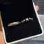 AqToCna Thời Trang Zircon Ngôi Sao Cặp Đôi Nhẫn Dành Cho Nữ Đơn Giản Chỉ Số Ngón Tay Nhẫn Mở Có Thể Điều Chỉnh Đa Năng Nhẫn Quà Tặng Ngày Lễ Tình Nhân AqToCna