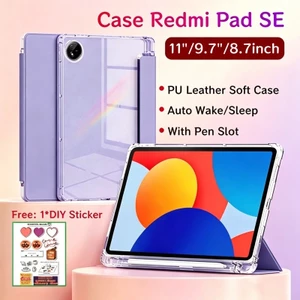 Ốp điện thoại Redmi Pad SE 8.7 inch có khe cắm bút Vỏ bảo vệ từ tính Xiaomi Redmi Pad 2 9.7 inch có mặt sau trong suốt Vỏ Redmi Pad 2 11 inch