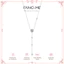 Vòng cổ bạc dài chữ Y FANCIME "Star Bright" Halo