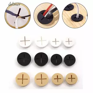 DELMER Dây Để Bàn Grommet Cổng Để Bàn Nội Thất Văn Phòng Bàn Dây Linh Hoạt Sắp Xếp