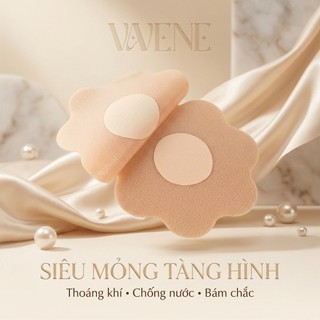 Combo 5 Miếng dán ngực vải Vanvene DR05, miếng dán nhũ hoa tàng hình tái sử dụng dùng nhiều lần