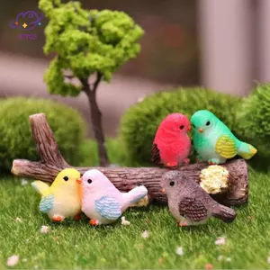 HFTOY Nhân Tạo Chim Nhỏ Tượng Động Vật Mô Hình Trang Trí Nhà Phụ Kiện Sân Vườn Mini ~