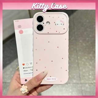 Giá đỡ gương 3D hình mèo KT dễ thương, tương thích với ốp lưng iPhone 11 13 14 12 17 Pro Max 15 16 Plus có cửa sổ lớn