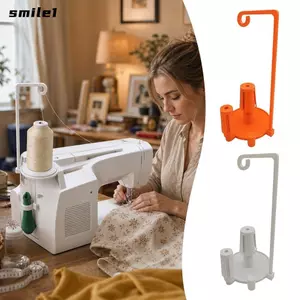 May SMILE|Giá đỡ ren, cấu trúc nhẹ Thiết kế hỗ trợ ổn định Giá đỡ ống dọc, Sợi mịn in hình thủ công Dụng cụ cố định ống đơn DIY May thủ công