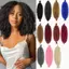 LUImo Afro Twist Móc Tóc 16 Inch Tổng Hợp Springy Kinky Mở Rộng Tách Trước Cho Bảo Vệ Phong Cách Bện Và Xoắn SBS