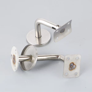 Hỗ trợ tường bằng thép không gỉ 304 Tay vịn cầu thang Giá đỡ chắc chắn Lan can tường Kết nối Chân đế Cột Lan can Phụ kiện A3LL
