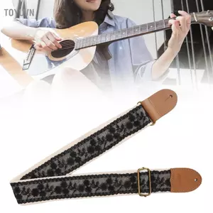 Toyuvn Dây đeo đàn guitar điện thoải mái ren đẹp di động để đi du lịch