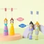 Bàn chải đánh răng lông mềm hình xoắn ốc công chúa dễ thương Prince Kids - Đầu nhỏ hoạt hình 3D dành cho trẻ em