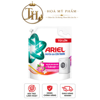 Nước Giặt ARIEL Cửa Trước Hương Sen & Nhài túi 3.05KG/ Nước giặt 10X giặt nhanh túi 2.7kg