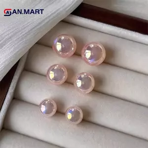 AN.MART Bông Tai Ngọc Trai Màu Hồng Thời Trang Cho Người Đẹp Nữ Đơn Giản Sang Trọng Ánh Sáng Sang Trọng Phụ Kiện Tai Dự Tiệc Thời Trang Trang Trang Sức Quà Tặng VN