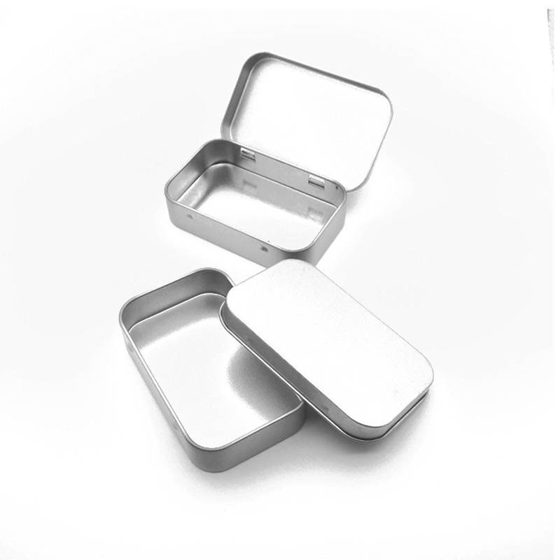 AN.MART Hộp thiếc mini nắp trượt kim loại, bảo quản trang sức, thuốc, mỹ phẩm, di động, tổ chức