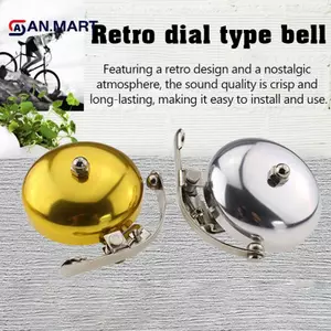 AN.MART Xe Đạp Retro Chuông Giải Trí Xe Đạp Mặt Số Chuông Nhôm Bạc Vàng Cà Phê Nâu Chuông Xe Đạp Chuông Xe Đạp VN
