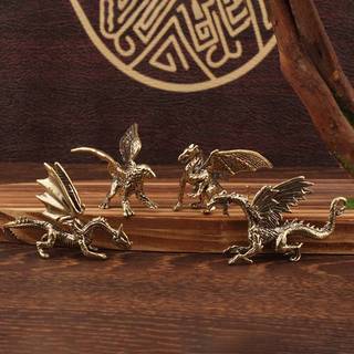 (COD) Đồng Chắc Chắn Pterosaur Rồng Tượng Nhỏ Để Bàn Trang Trí Trung Quốc Thần Thoại Quái Vật Tượng Nhỏ Retro Trang Trí Phong Thủy