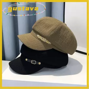 Mũ nồi GUSTAVA, Mũ Newsboy thiết kế thời trang cổ điển, Phụ kiện thông thường Mũ che mặt hình bát giác Thu đông