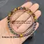 Vòng tay đính cườm mắt hổ & Hematite - Hạt tròn 6mm Handmade Unisex - Thu hút sự giàu có thịnh vượng Phong cách sang trọng