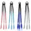 PYCOU 1 Cặp Tóc Giả Bím Tóc Giả, Ins Y2K Chuyển Đổi Dần dần Tóc Giả, Chiên Bột Xoắn Bím Dài Tổng Hợp Tóc Giả Tóc Giả Tóc Dài Đuôi Ngựa Phong Cách Bím Bẩn